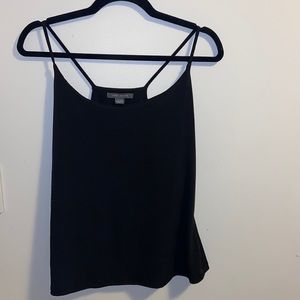 Suzy Shier Black Causal Strap Top